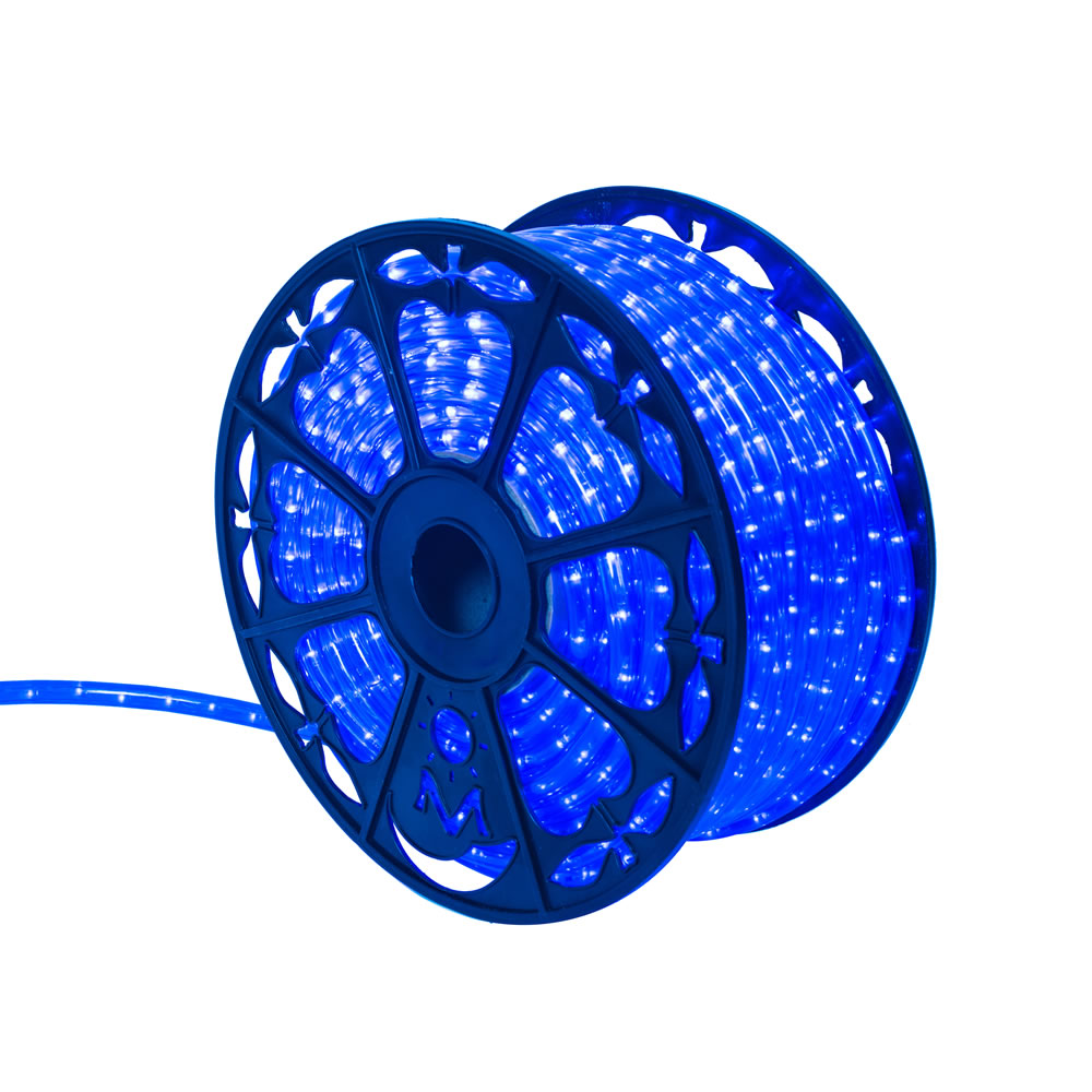 150 Foot x .5 Inch Blue LED Rope Light 120V