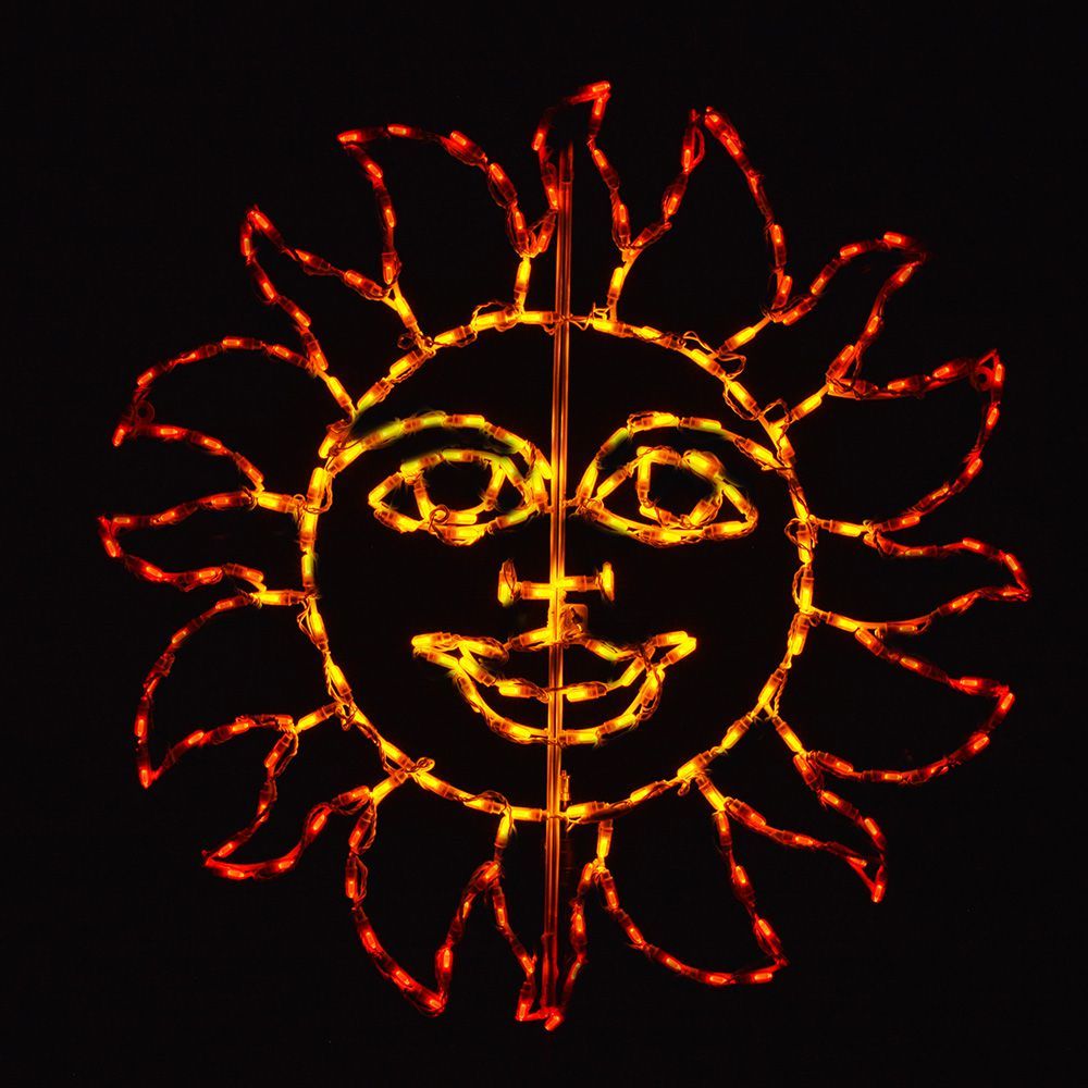 Glowing Sun LED Lighted Outdoor Decoration