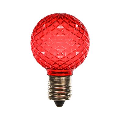 LED G40 Globe Red C7 Socket Christmas Replacement Bulbs Set Of 100