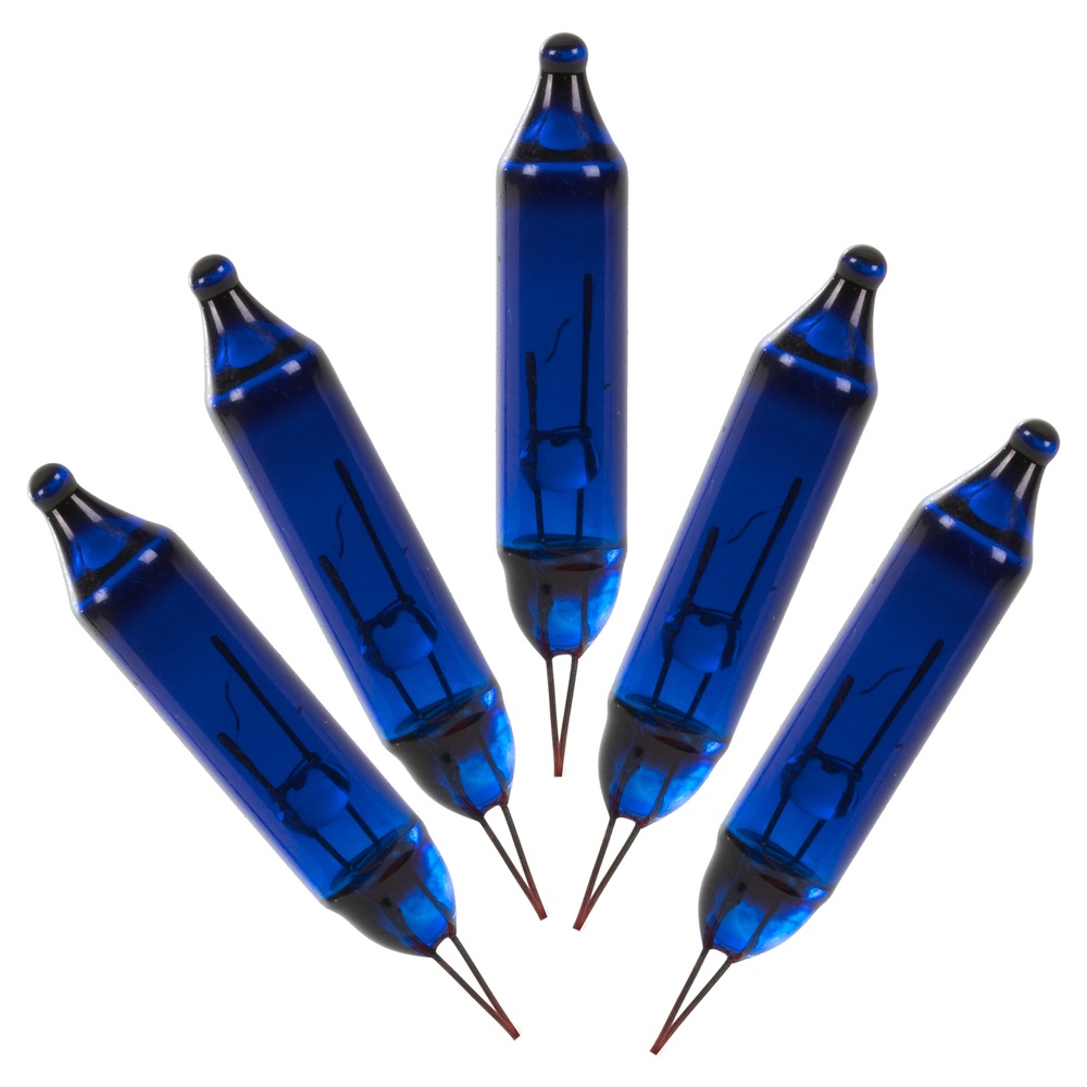 Blue Glass Incandescent Mini Replacement Bulb