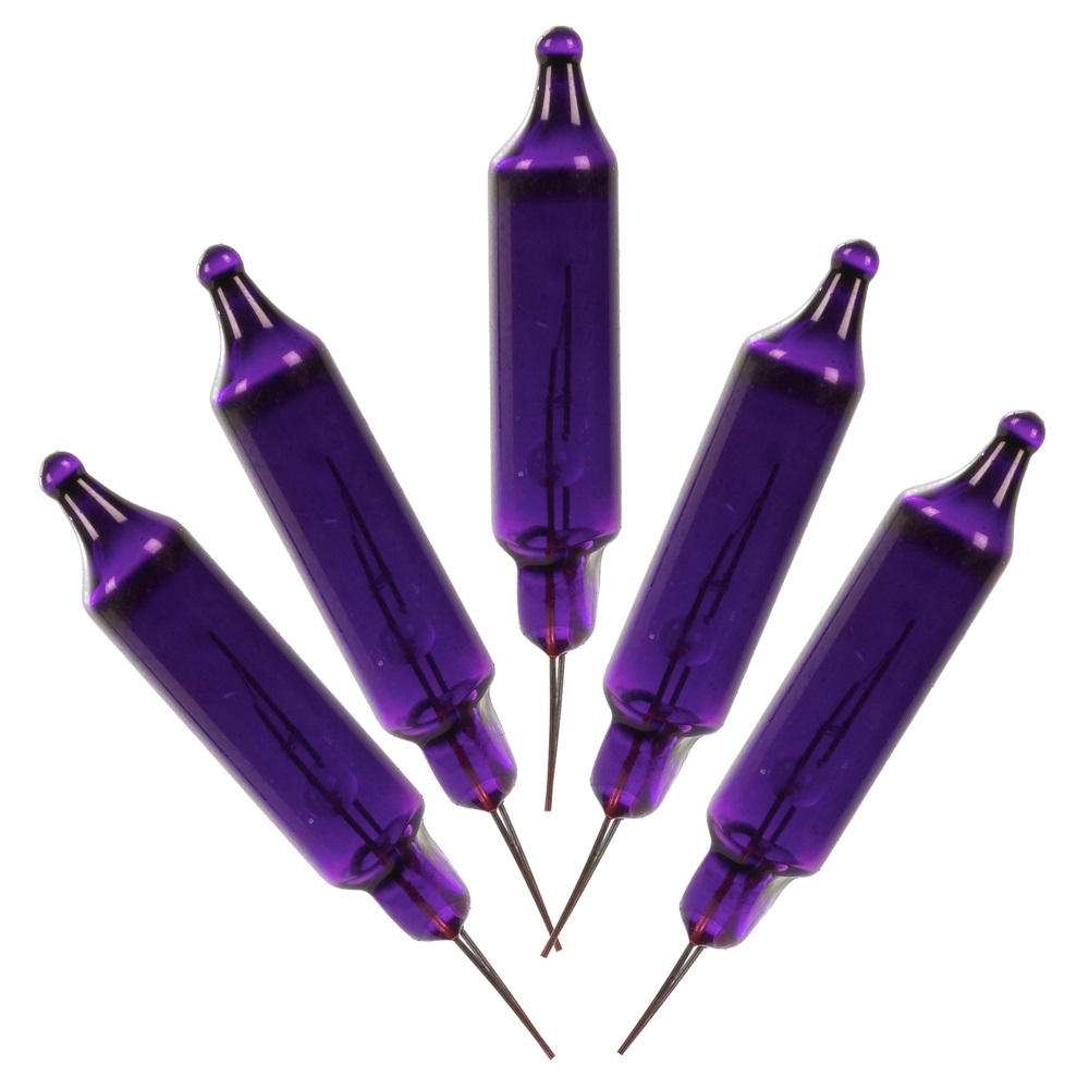 Purple Glass Incandescent Mini Replacement Bulb