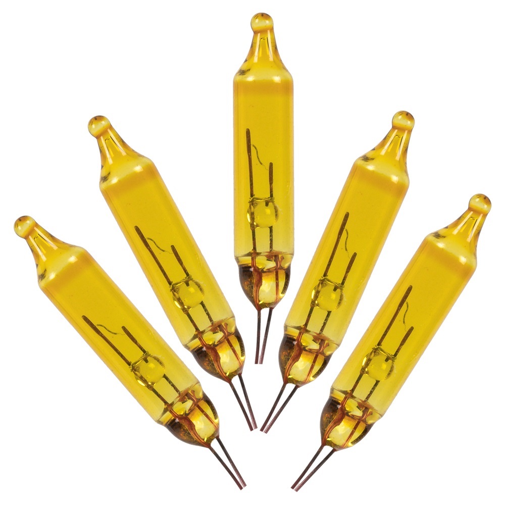 Yellow Glass Incandescent Mini Replacement Bulb