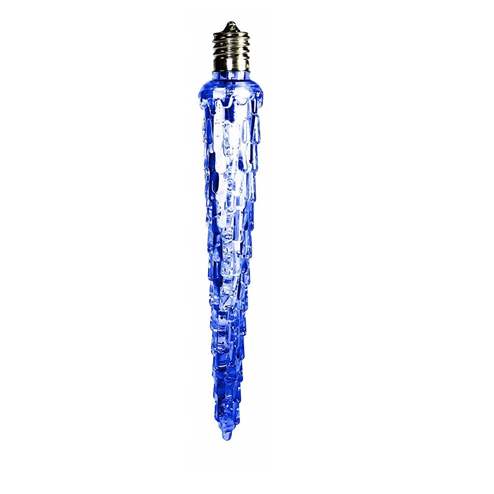 7 Inch LED C7 Steady Blue Icicle Christmas Light Replacement Bulb
