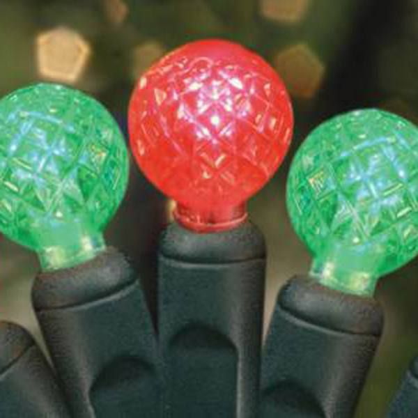 70 Commercial Grade LED G12 Raspberries Red And Green Color Christmas Light Set Of 10