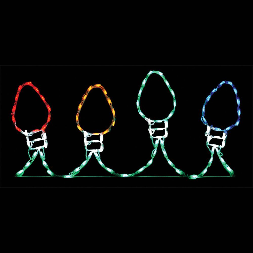 Traditional Multi Color Bulb LED Lighted Outdoor Christmas Decoration