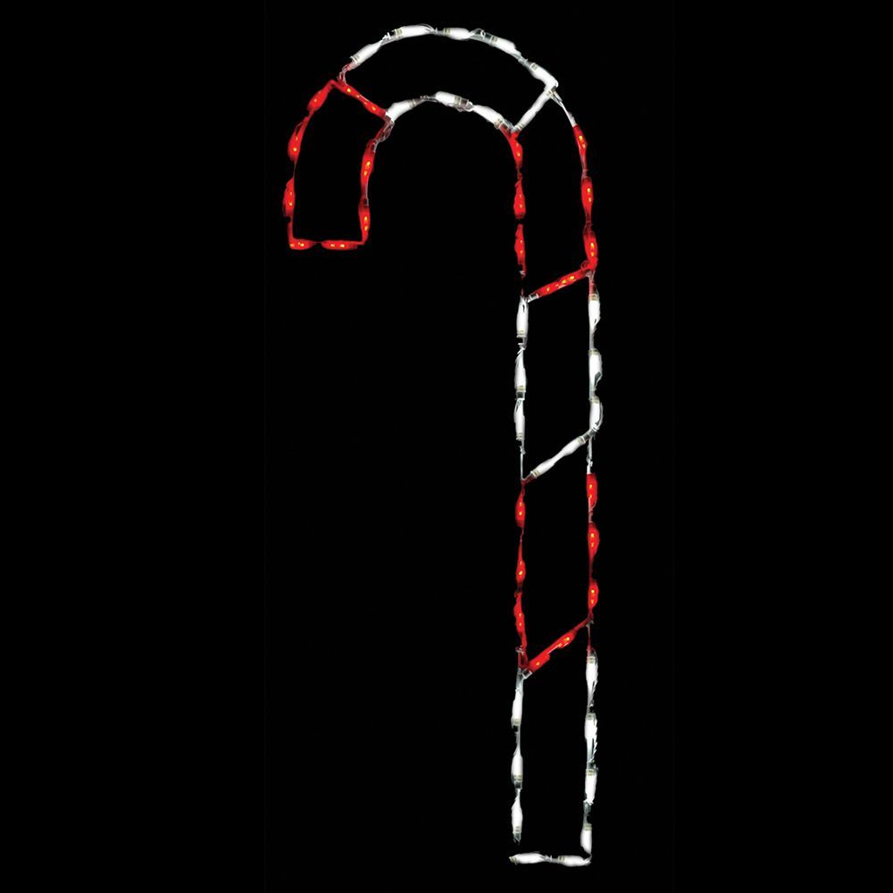 Christmastopia.com Candy Cane Red and White LED Lighted Outdoor Christmas Decoration Set Of 4