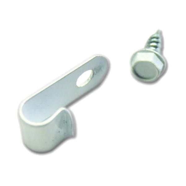 Permanent Linkable White Color Hooks Set Of 100