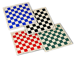 Blue Roll Up Chess Mat