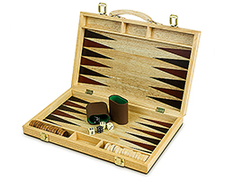 Christmastopia.com - 15 Inch Wooden Backgammon Set