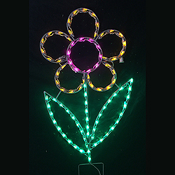 Daisy Pick Your Color! LED Lighted Outdoor Spring Floral Decoration