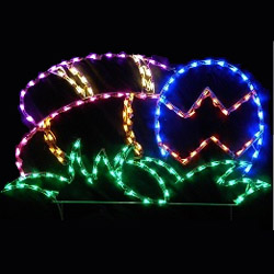 Easter Eggs in Grass LED Lighted Outdoor Easter Decoration