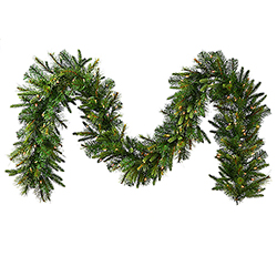 Christmastopia.com - 9 Foot Cashmere Garland 150 DuraLit Clear Lights