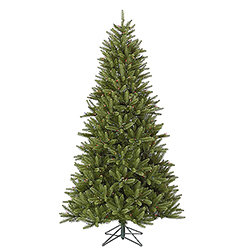 7.5 Foot Bradford Pine Artificial Christmas Tree 550 DuraLit Multi Lights
