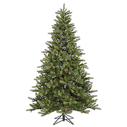 7.5 Foot King Spruce Artificial Christmas Tree 700 LED Multi Lights