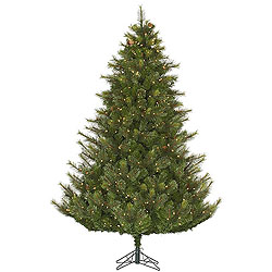 6.5 Foot Modesto Mixed Pine Artificial Christmas Tree 450 DuraLit Clear Lights