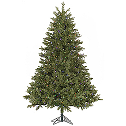 7.5 Foot Slim Balsam Fir Artificial Christmas Tree 800 LED Multi Lights