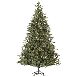 7.5 Foot Elk Frasier Fir Artificial Christmas Tree 700 LED Multi Lights