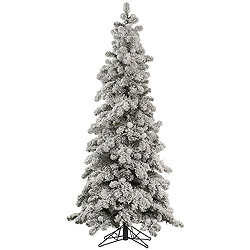 Christmastopia.com 8 Foot Flocked Kodiak Spruce Artificial Christmas Tree Unlit