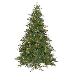 9 Foot Mixed Country Pine Artificial Christmas Tree 1100 DuraLit Clear Lights