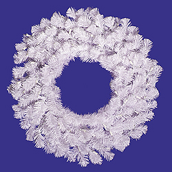 36 Inch Crystal White Wreath