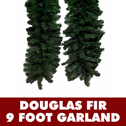 9 Foot Douglas Fir Garland 16 Inch Wide