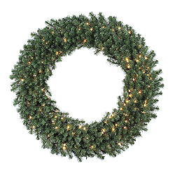 Christmastopia.com - 48 Inch Douglas Fir Wreath 150 DuraLit Clear Lights