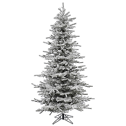 Christmastopia.com 4.5 Foot Flocked Slim Sierra Artificial Christmas Tree Unlit