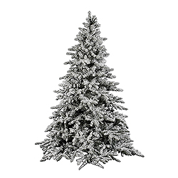 12 Foot Flocked Utica Artificial Christmas Tree Unlit