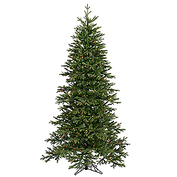 7.5 Foot Balsam Fir Artificial Christmas Tree 550 DuraLit Multi Lights