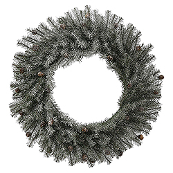 Christmastopia.com 20 Inch Frosted Pistol Pine Wreath