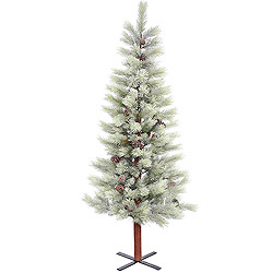 Christmastopia.com 6.5 Foot Frosted Bellevue Alpine Artificial Christmas Tree Unlit