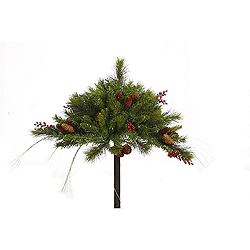 Christmastopia.com 33 Inch Mixed Berry and Cone Artificial Christmas Plant Unlit