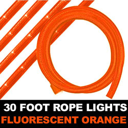 Christmastopia.com Fluorescent Orange Rope Lights 30 Foot