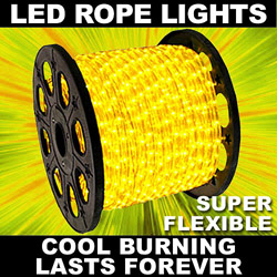 Christmastopia.com 153 Foot Gold LED Rope Lights