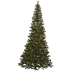 Christmastopia.com 7.5 Foot Green Corner Artificial Christmas Tree 400 Clear Lights