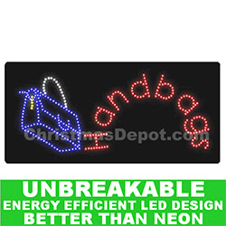 LED Flashing Lighted Handbags Sign
