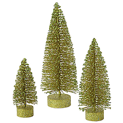 Christmastopia.com - 9 Inch Olive Oval Tree 3 per Set