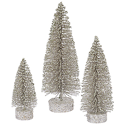 9 Inch Champagne Oval Tree 3 per Set