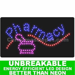 Christmastopia.com - Flashing LED Lighted Pharmacy Sign