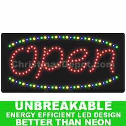 Christmastopia.com LED Lighted Flashing Open Sign