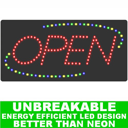 Christmastopia.com Flashing LED Lighted Open Sign