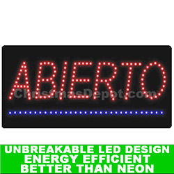 Christmastopia.com LED Lighted Flashing Abierto Sign