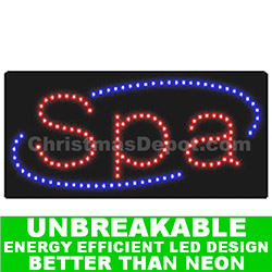 Christmastopia.com Flashing LED Lighted Spa Sign