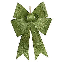 Christmastopia.com 24 Inch Lime Sequin Bow Ornament