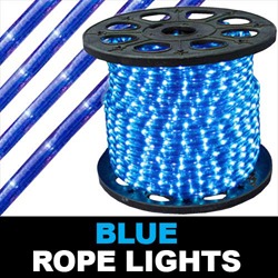 300 Foot Blue Mini Rope Lights 3 Foot Increments