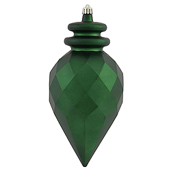 Christmastopia.com 9.5 Inch Emerald Faceted Arrowhead Finial Christmas Ornament Shatterproof UV 2 Assorted