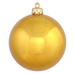 Christmastopia.com 2.4 Inch Antique Gold Shiny Finish Round Christmas Ball Ornament Shatterproof UV