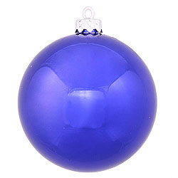 2.75 Inch Cobalt Shiny Round Ornament 12 per Set