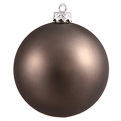 Christmastopia.com 2.75 Inch Pewter Silver Matte Finish Round Christmas Ball Ornament Shatterproof UV