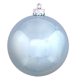 Christmastopia.com 2.75 Inch Baby Blue Shiny Finish Round Christmas Ball Ornament Shatterproof UV 6 per Set